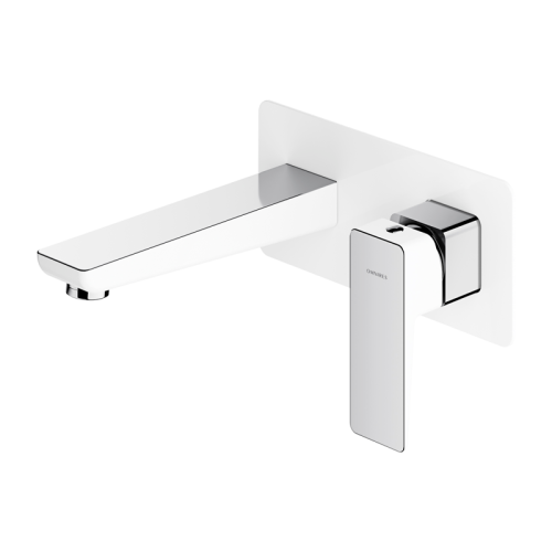 PARMA 170 WHITE Concealed Single Lever Basin Mixer
