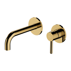 Y 160 GOLD  Wall-mounted Concealed Single Lever Basin Mixer