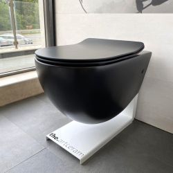 FILE 2.0 RIMLESS 52 BLACK Hung Toilet