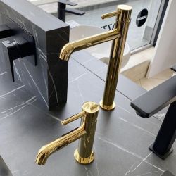 Y 225 GOLD Tall Single Lever Basin Mixer