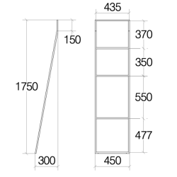 Dado Black Towel Ladder, Interior Decor
