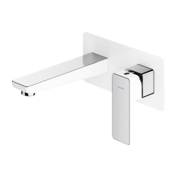 PARMA 170 WHITE Concealed Single Lever Basin Mixer