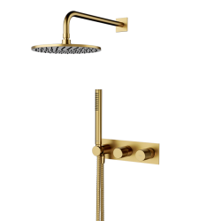 CONTOUR 250 BRUSHED GOLD Concealed Shower System Set