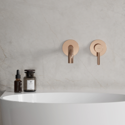 Y 160 COPPER  Wall-mounted Concealed Single Lever Basin Mixer