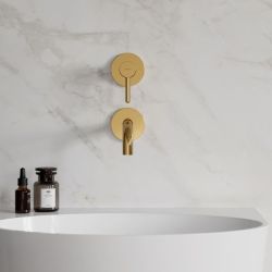 Y 165 GOLD  Wall-mounted Concealed Single Lever Basin Mixer