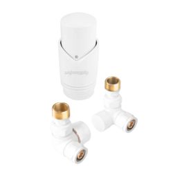 OPTIComfort White Thermostatic Set With Axial Valves