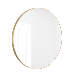 VALO Gold Round Mirror with Gold Frame