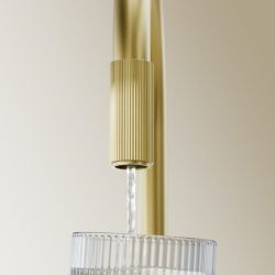 СМЕСИТЕЛ за кухня мед с филтърна система за пречистване на вода Switch Brushed Brass 