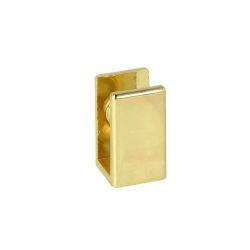 SLIM Gold Glass Shelf Clamp